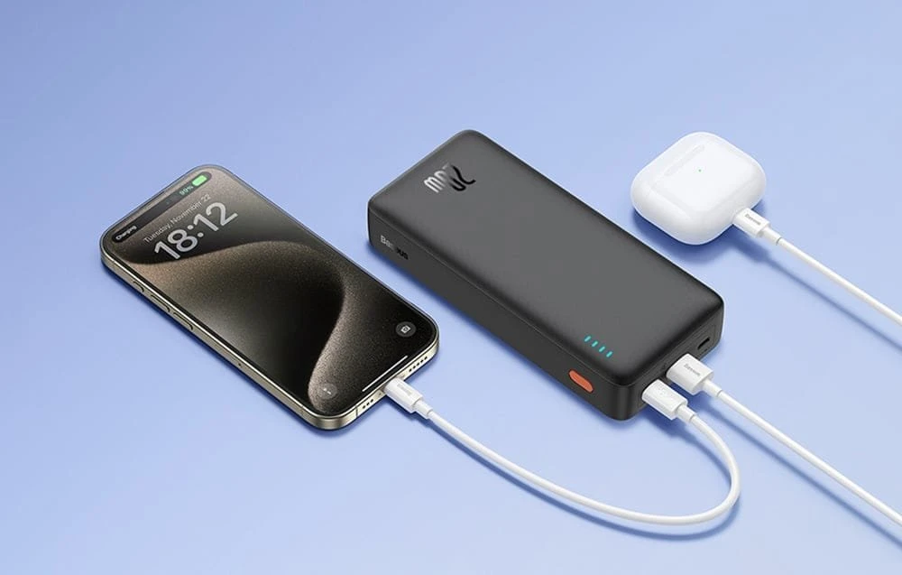 Baseus Airpow 20000mAh 20W maitinimo blokas (juodas)
