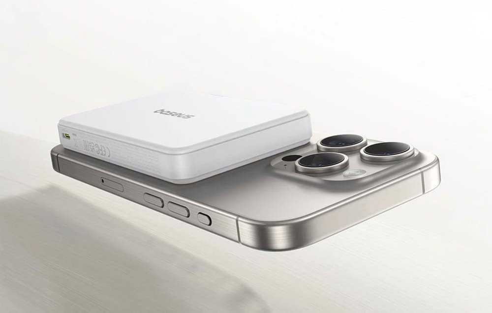 Baseus Airpow II Qi2 USB USB-C 22.5W 10000mAh balta