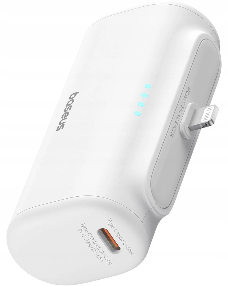 Powerbank OS-Baseus Compact IP 5000mAh 20W (balta)