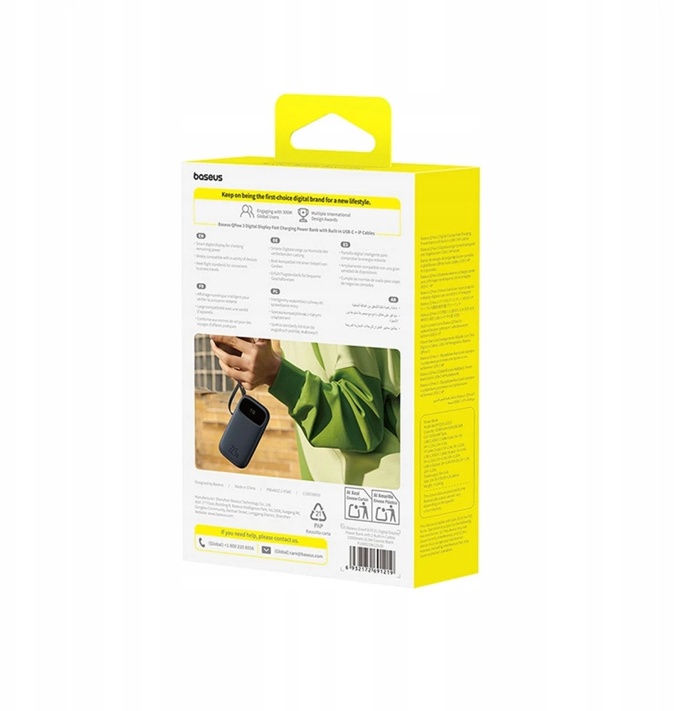 Baseus EnerFill FC31 10000 mAh USB-C Lightning 22.5W juodas