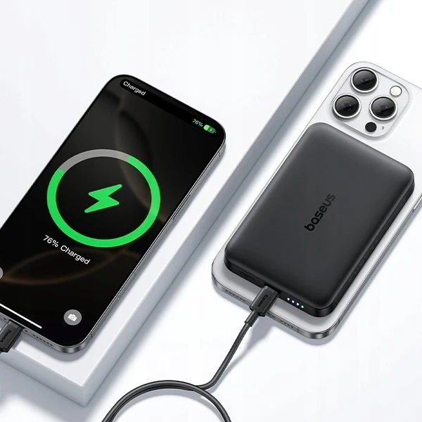 Baseus EnerFill FM12 Qi2 MagSafe 10000 mAh 22.5W juoda