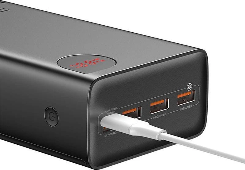 Greitas įkrovimas Power Bank Baseus Adaman, 40000mAh 22.5W (juodas)