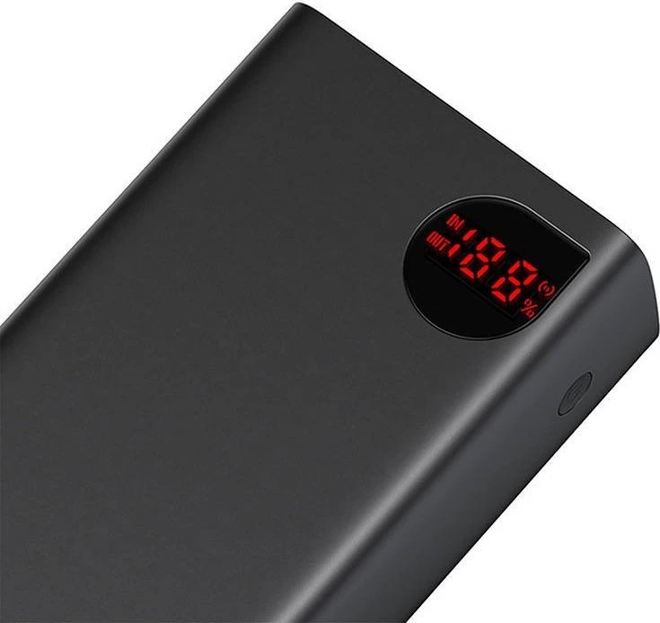 Greitas įkrovimas Power Bank Baseus Adaman, 40000mAh 22.5W (juodas)