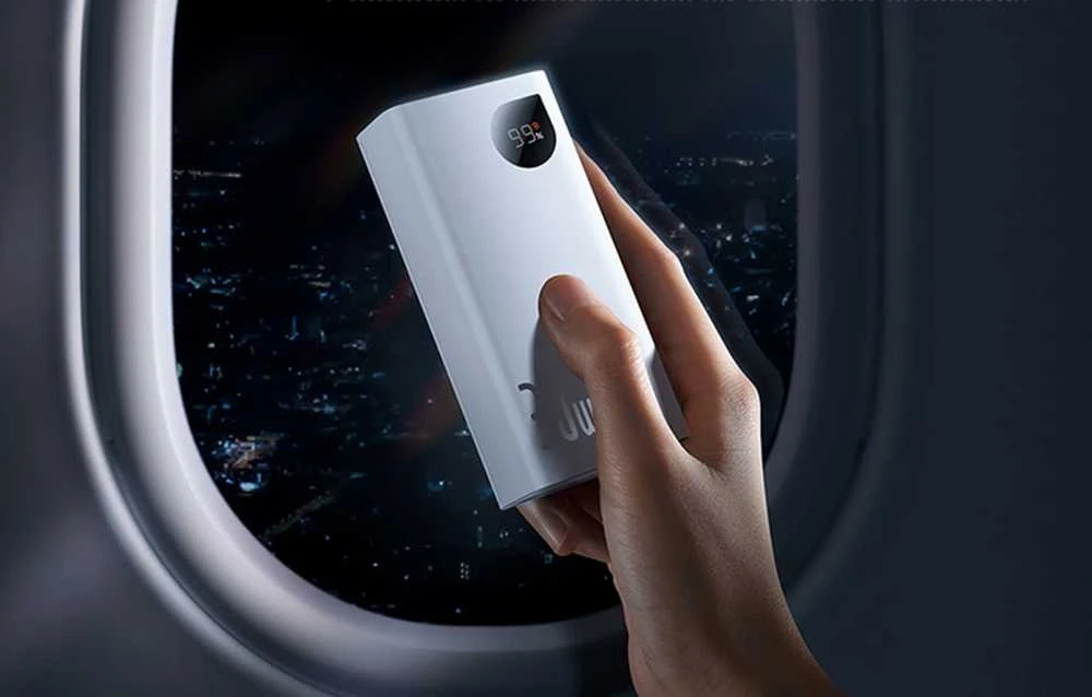 Greitas įkrovimas Power Bank Baseus Adaman2 10000mAh 30W Baltas