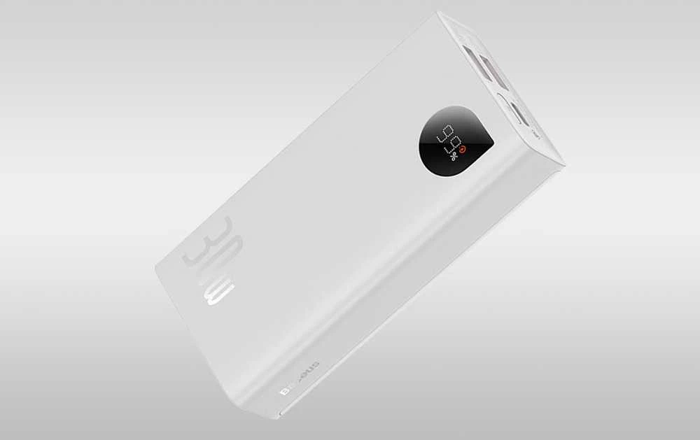 Greitas įkrovimas Power Bank Baseus Adaman2 10000mAh 30W Baltas