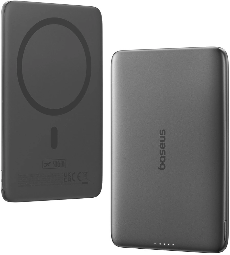 Baseus PicoGo AM41 ultra-slim magnetic 5000 mAh 20W juoda