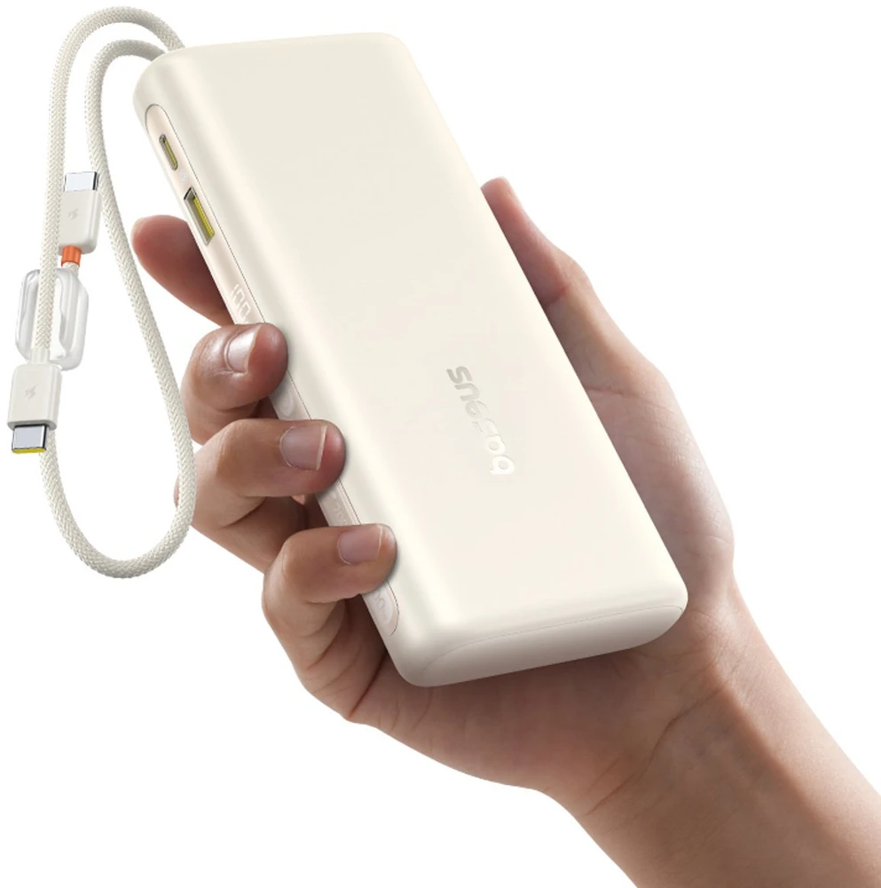 Baseus EnerFill FC41 20000 mAh USB-C 100W smėlio spalva