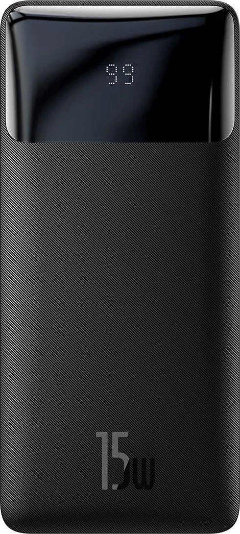 Baseus Bipow maitinimo blokas su ekranu 10000mAh 15W (Overseas Edition) (Juodas)