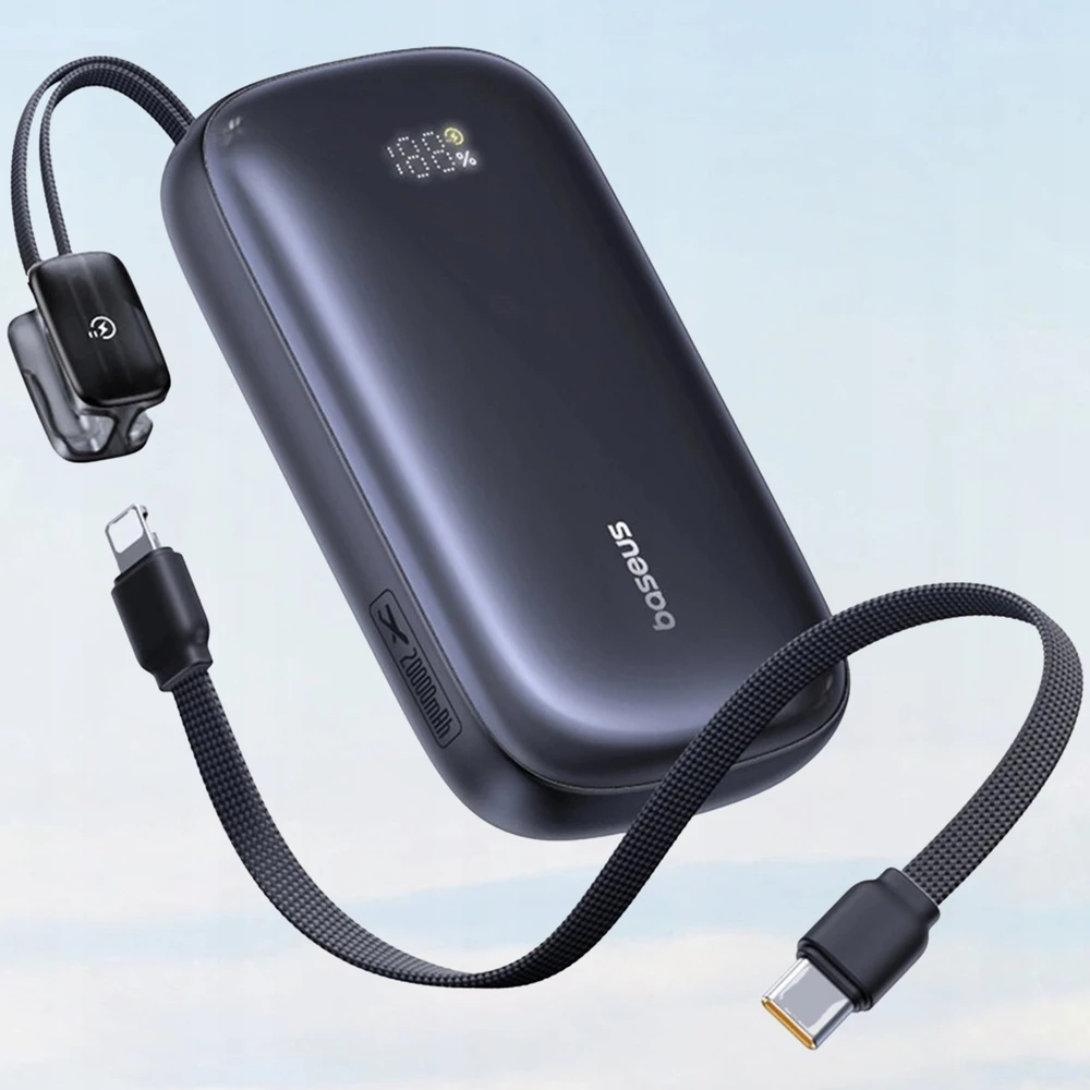 Baseus EnerFill FC21 Qpow 3 Ultra 10000 mAh 45W juoda