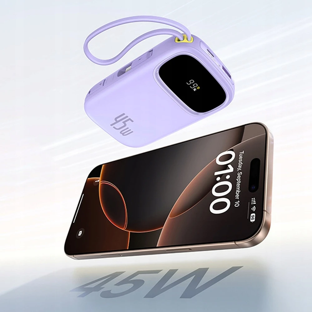 Baseus EnerFill FC31 20000 mAh 45W violetinė