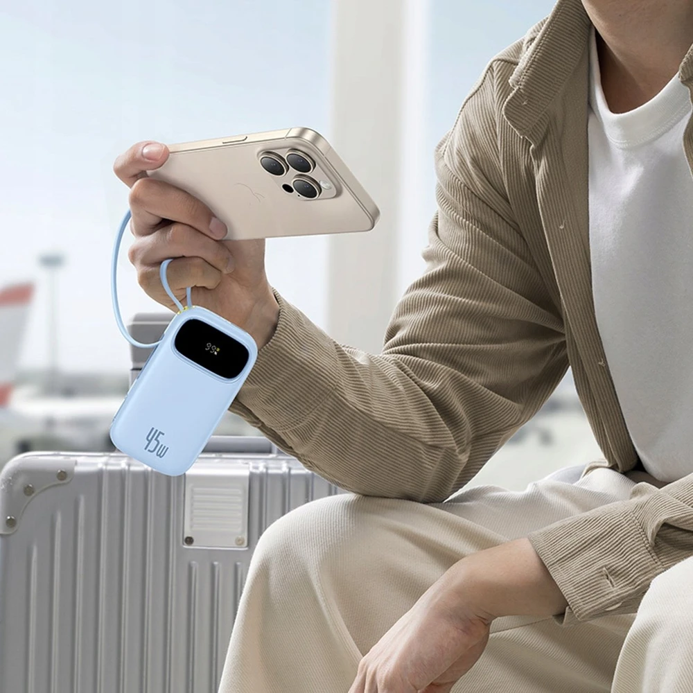 Baseus EnerFill FC31 QPow3 20000 mAh USB-C Lightning 45W mėlyna