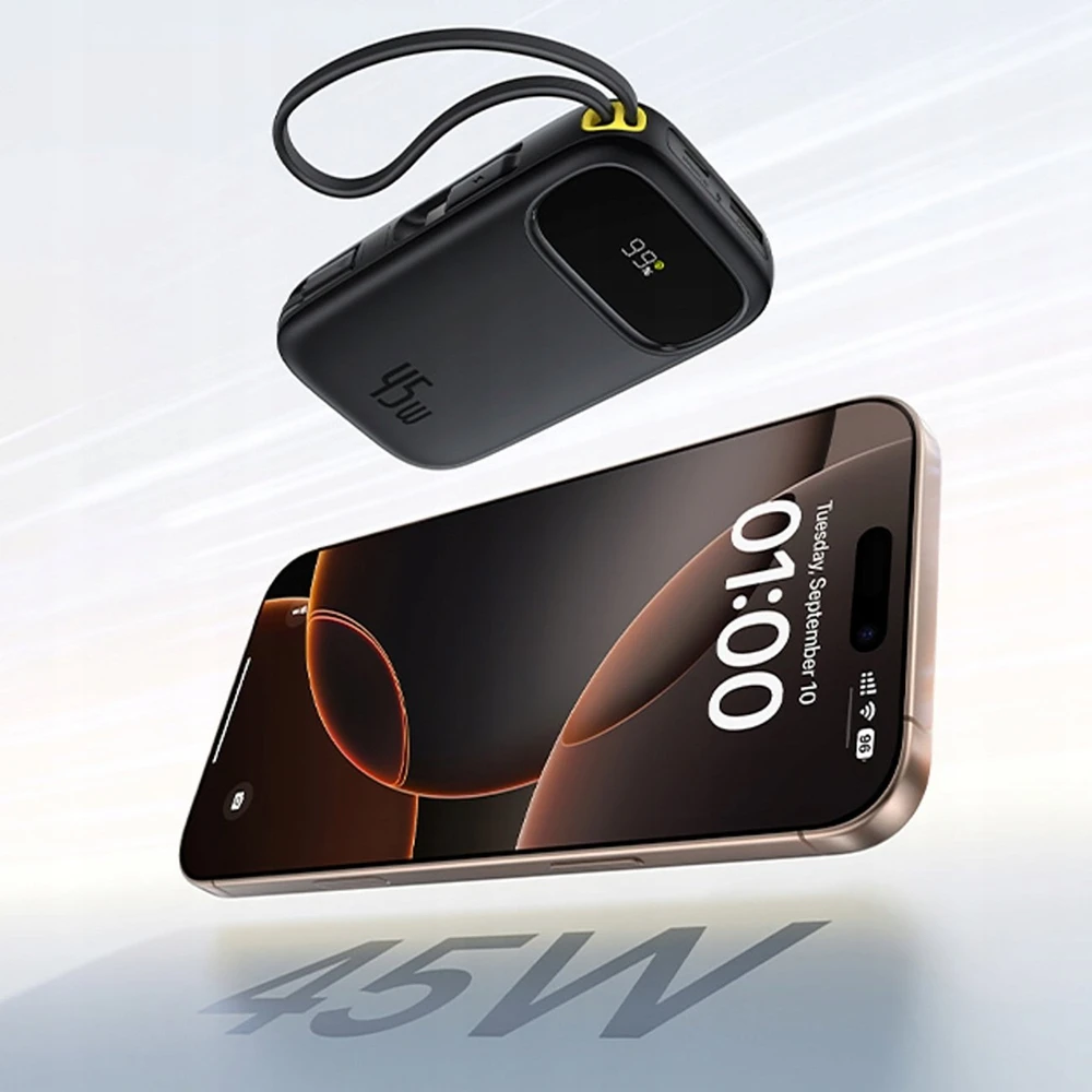 Baseus EnerFill FC31 10000 mAh 45W juoda
