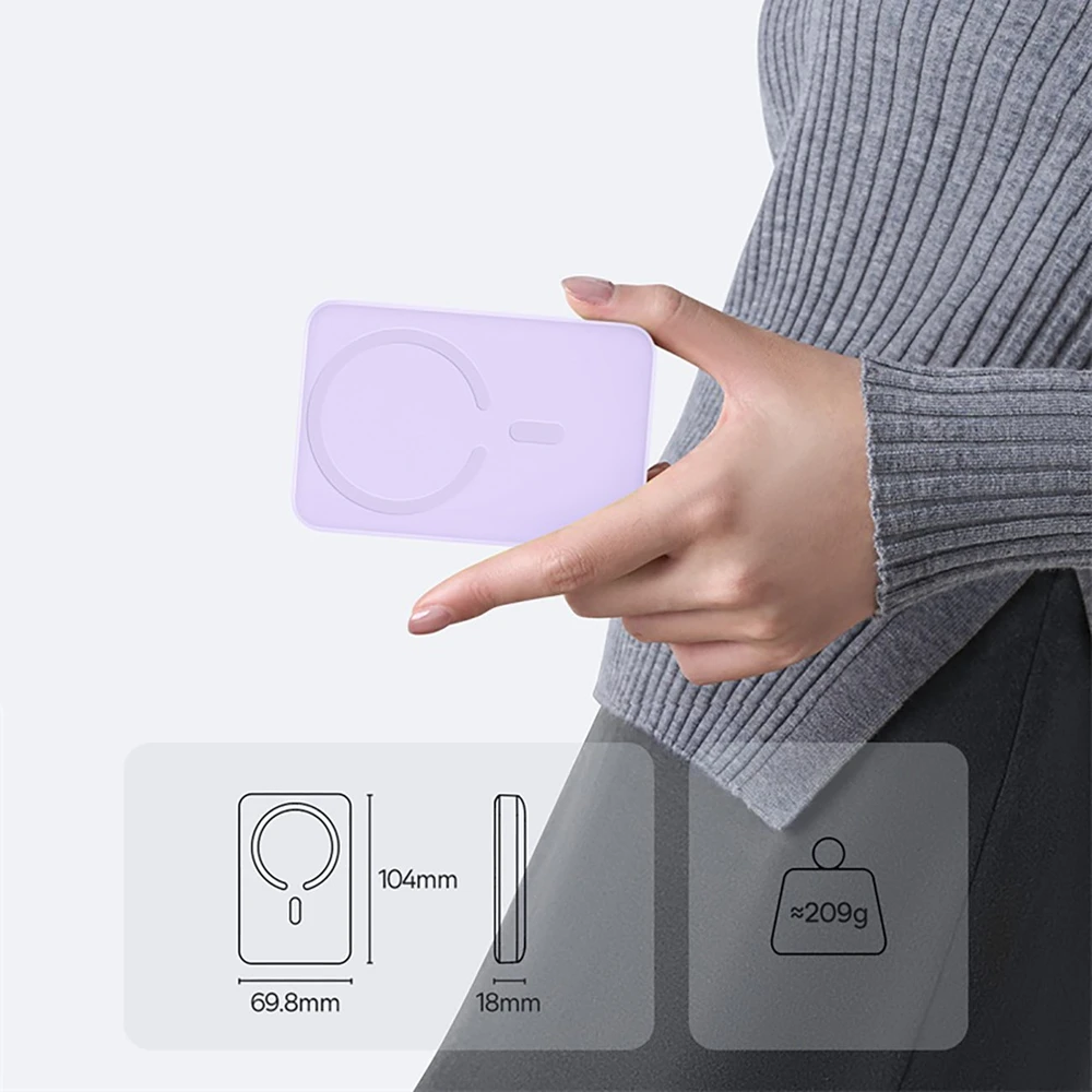 Powerbank Baseus EnerFill FM11 Ultra-Mini 10000mAh Violetinis