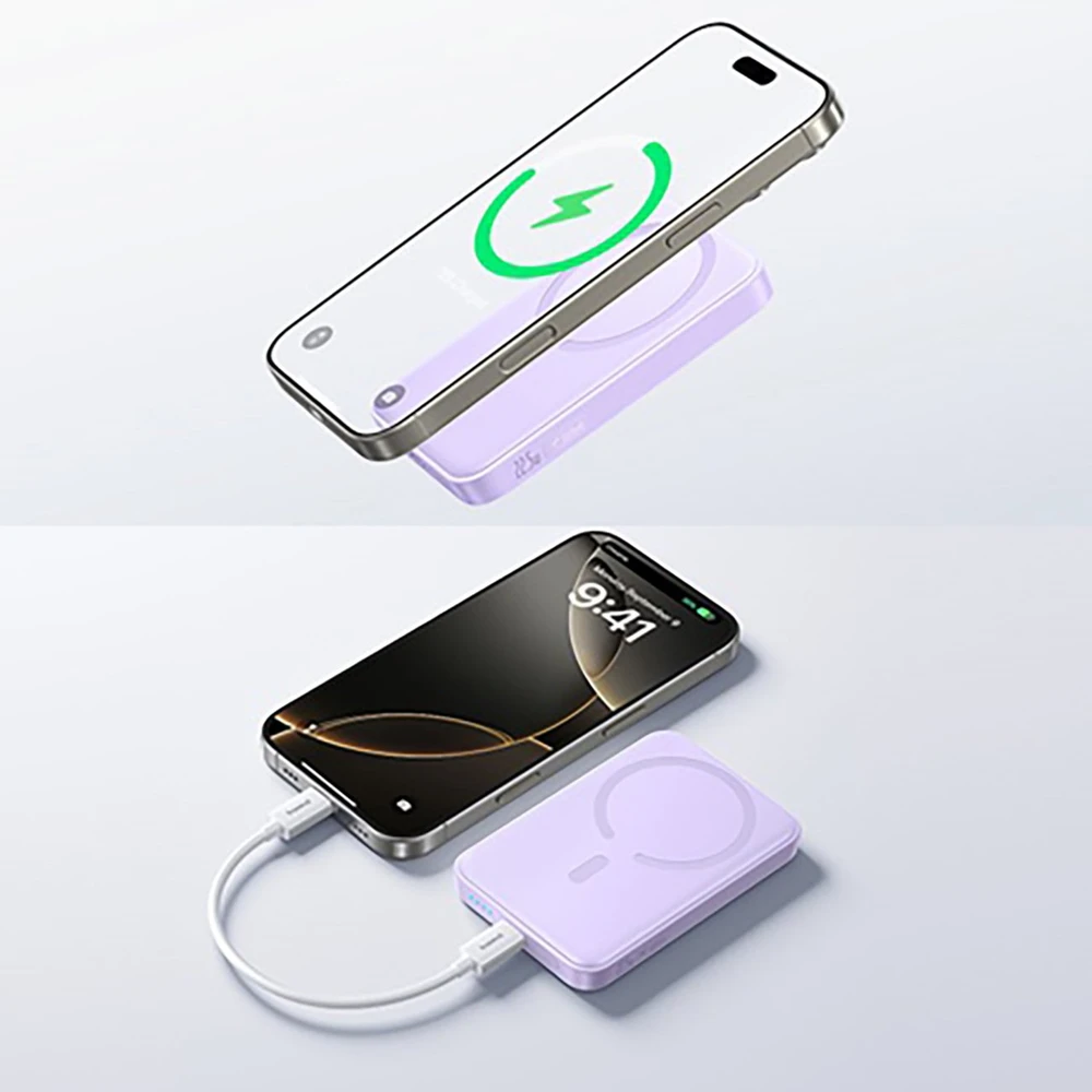 Powerbank Baseus EnerFill FM11 Ultra-Mini 10000mAh Violetinis
