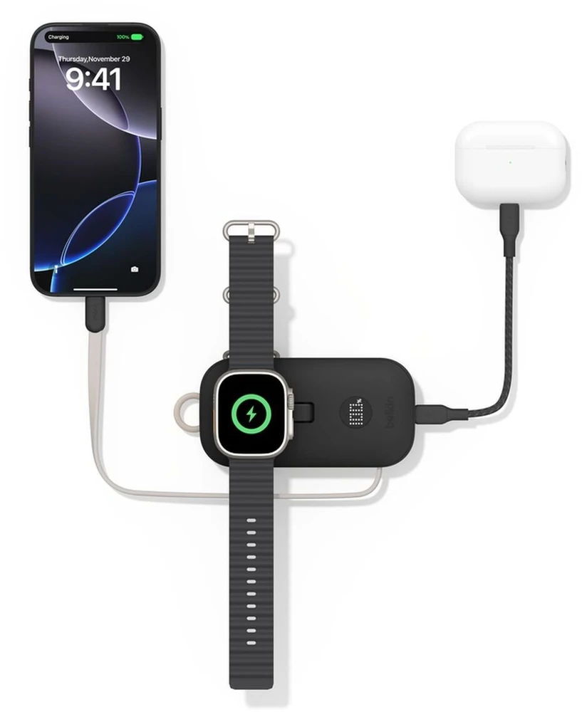 Powerbank Belkin BoostCharge Pro 10000 mAh Juodas (BPD012HQBK)