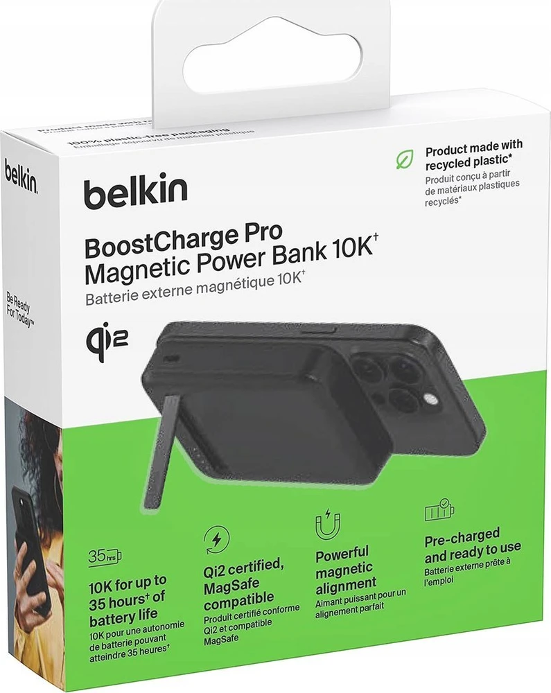 Belkin BoostCharge Pro magnetinis maitinimo blokas su Qi2 15W 10K | 10000 mAh | Juodas