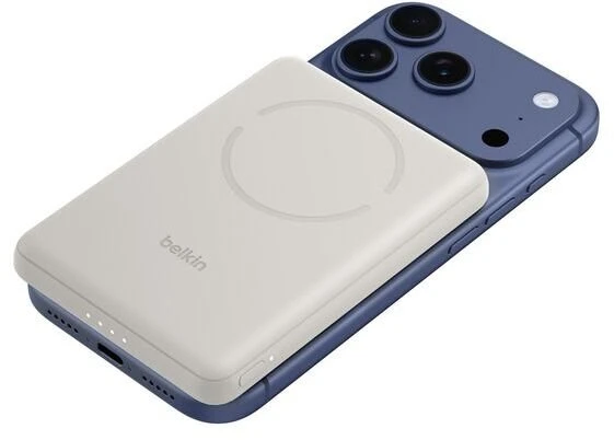 Powerbank Belkin BoostCharge Slim 5000 mAh Smėlio spalvos (BPD021HQSA)
