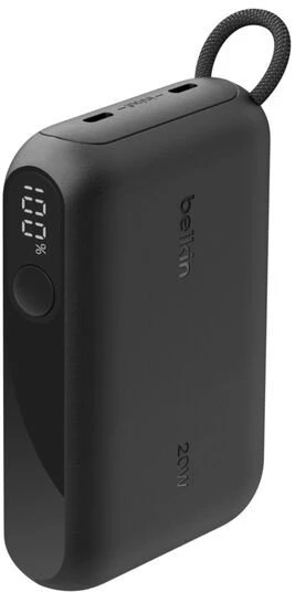 Belkin Išorinė baterija 10.000mAh juodas ekranas PD 20W USB-C BPB027hqBK