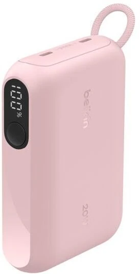 Powerbank Belkin Powerbank su wyświetlaczem 20W 10.000mAh USB-C rožinė BPB027hqPK