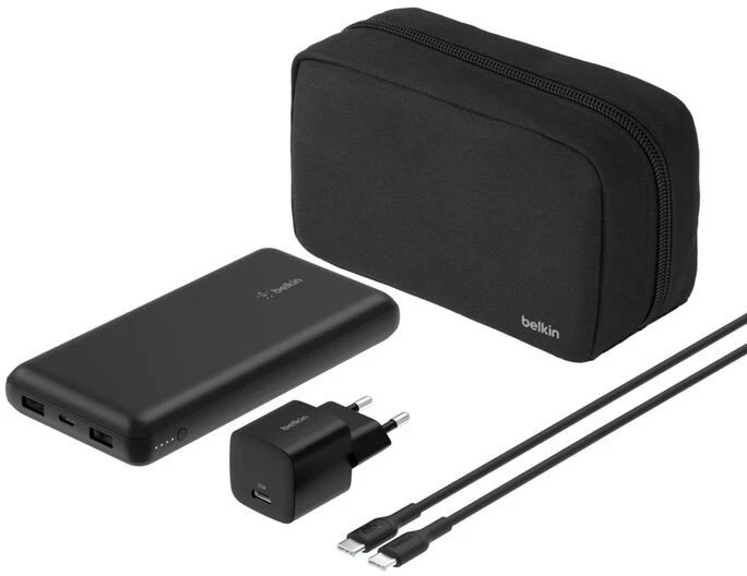 Belkin „BoostCharge“ išorinių įkroviklių rinkinys, 20 000 mAh, USB-C įkrovimas, BU042kqBK
