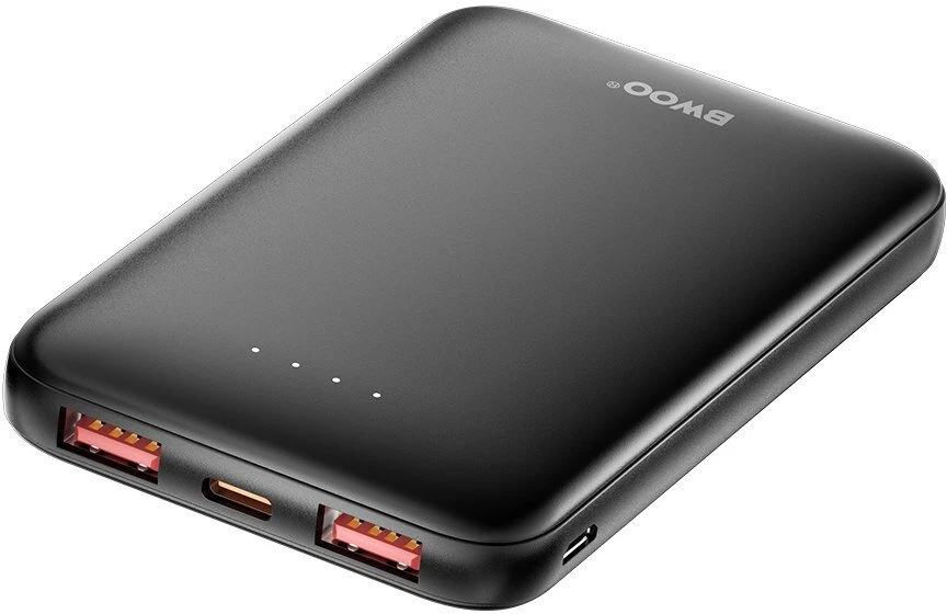 Canyon BWOO išorinė baterija P72 QC 22.5W PD 20W 5000 mAh su 2 x USB-A prievadais ir 1 x USB-C prievadu, juoda