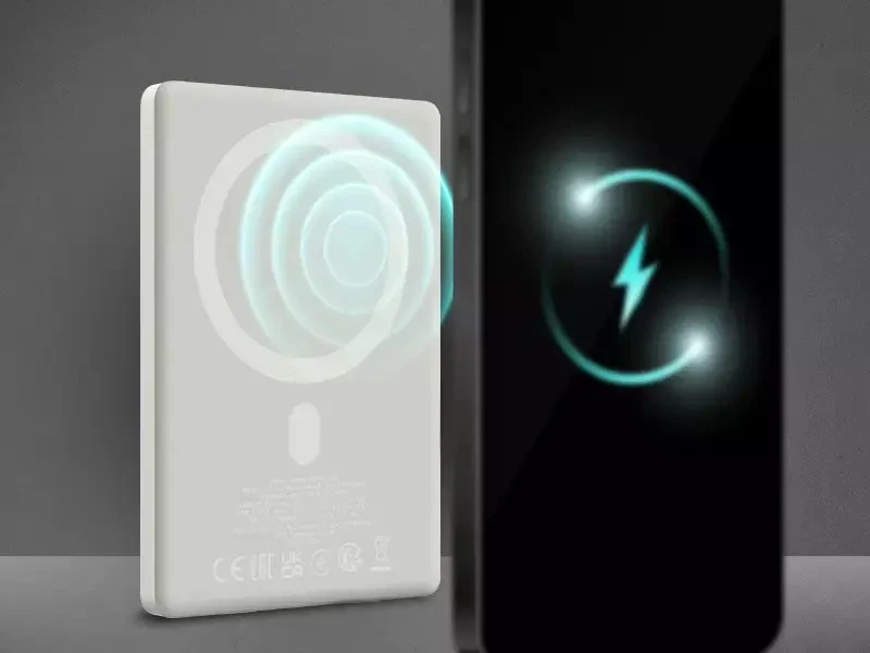 CANYON magnetic power bank OnPower 500 PD20W 5000mAh Aliuminio Star Pilkas