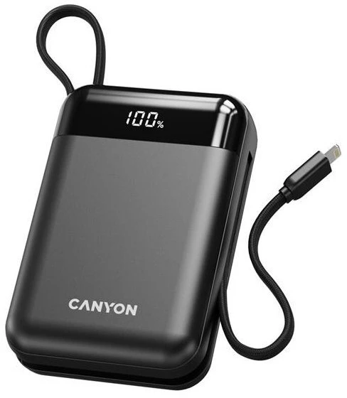 „Canyon OnPower 204“ 20000 mAh USB-C „Lightning“ 22,5 W juodas