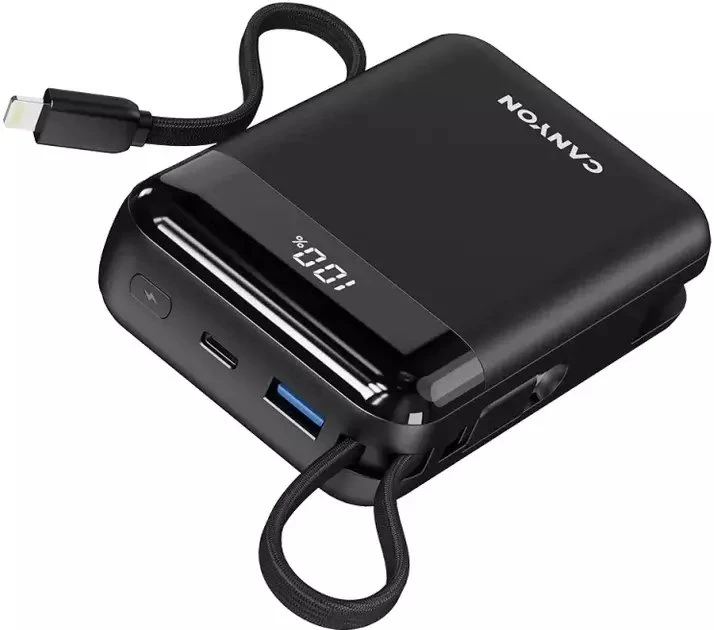 „Canyon OnPower 204“ 20000 mAh USB-C „Lightning“ 22,5 W juodas
