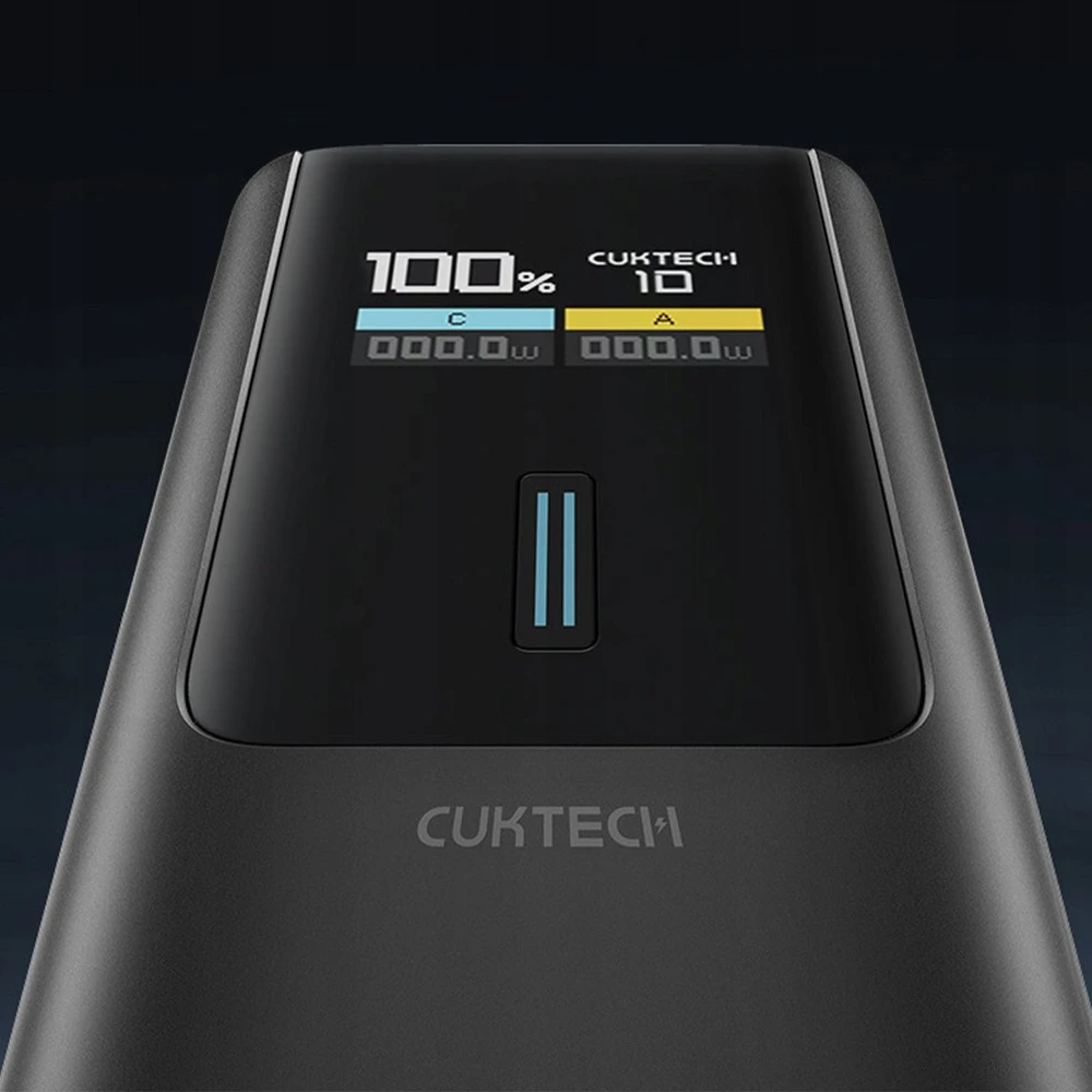 Powerbank Cuktech CKPB100PGLBL 150W 10000mAh USB-C USB-A – juodos spalvos
