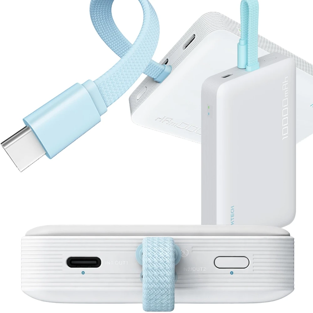 Cuktech CP132ML 10000 mAh magnetinė išorinė baterija - Baltas