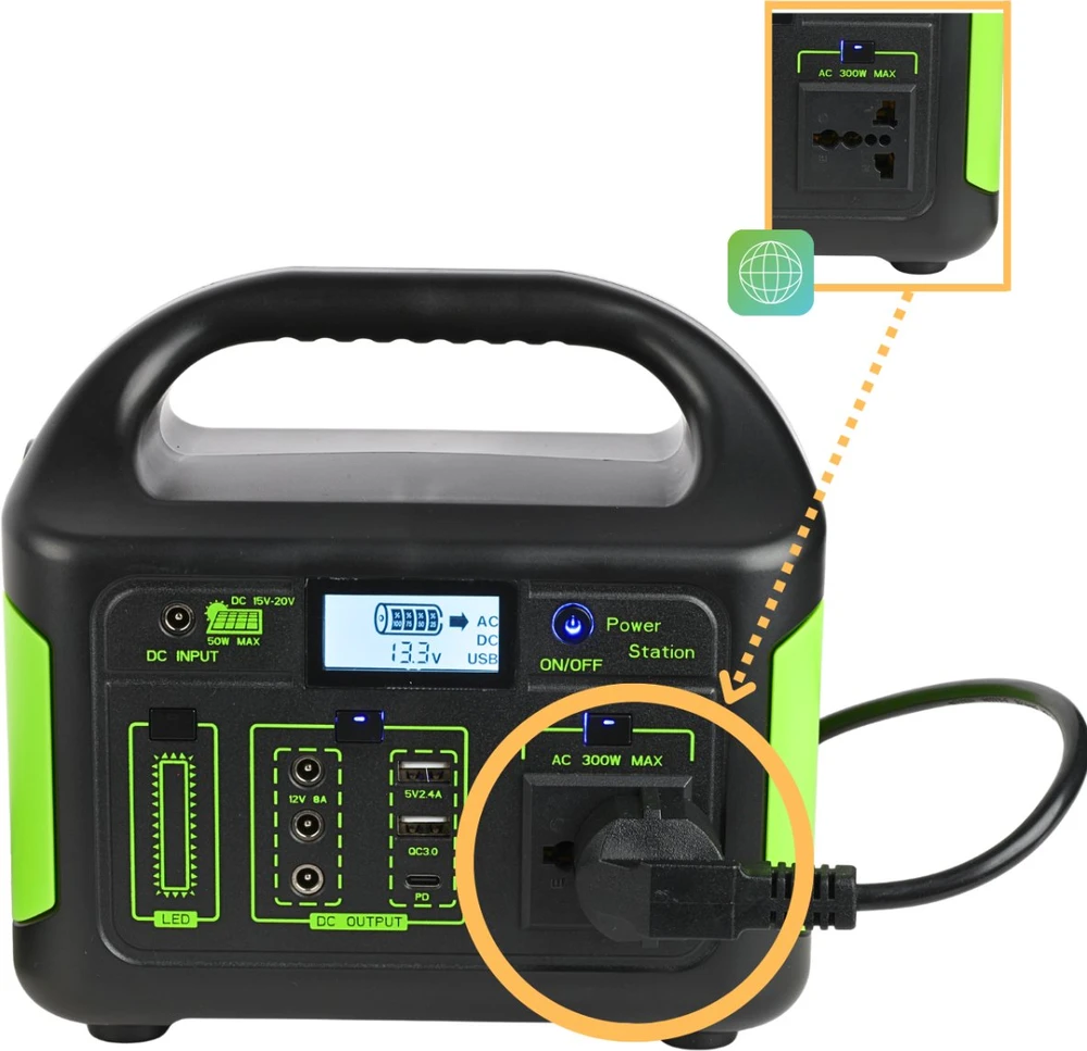 DNA Nešiojamoji POWERBANK MAITINIMO STOTIS saulės kolektoriui 300W 256Wh 20000mAh