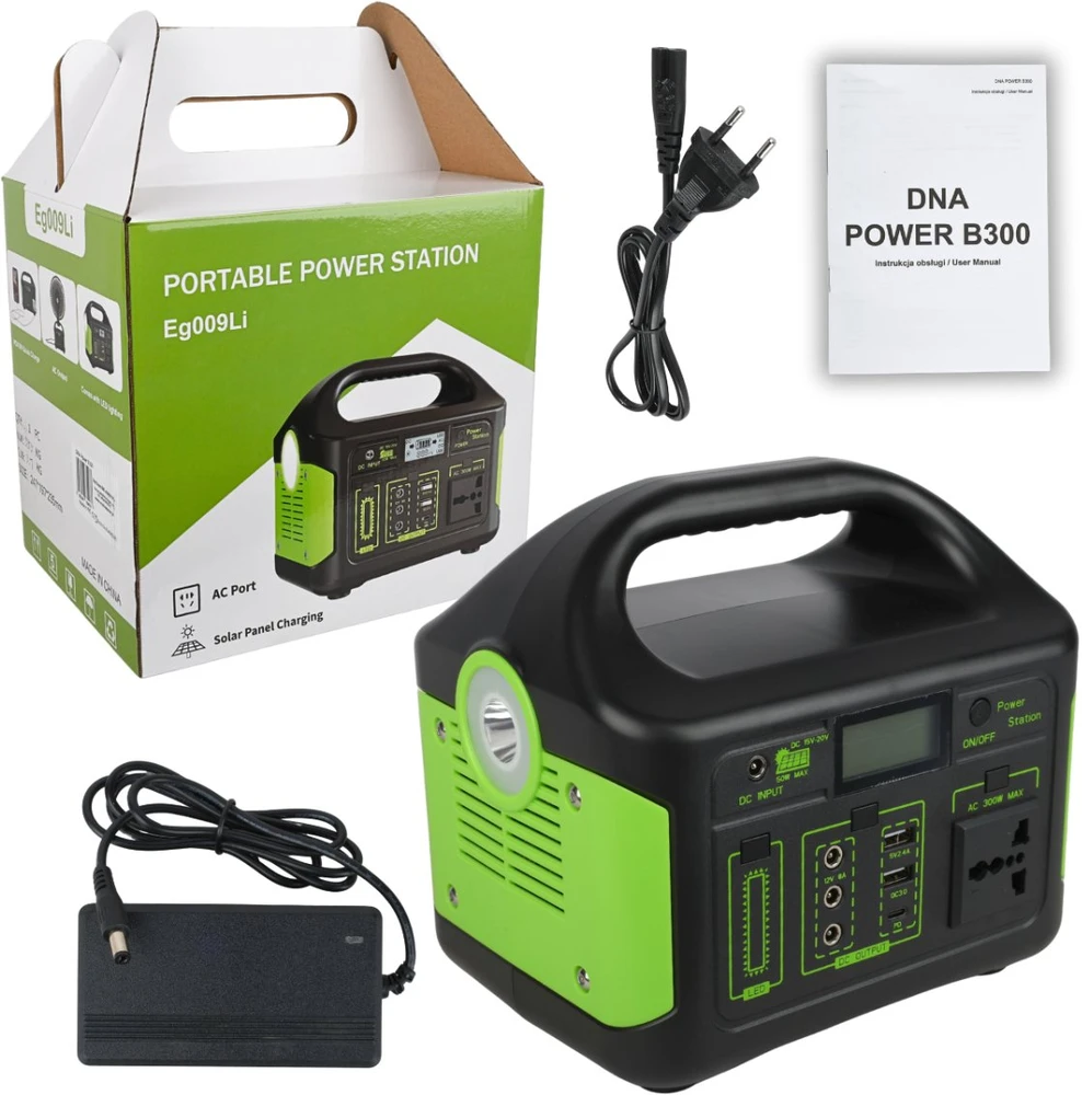 DNA Nešiojamoji POWERBANK MAITINIMO STOTIS saulės kolektoriui 300W 256Wh 20000mAh