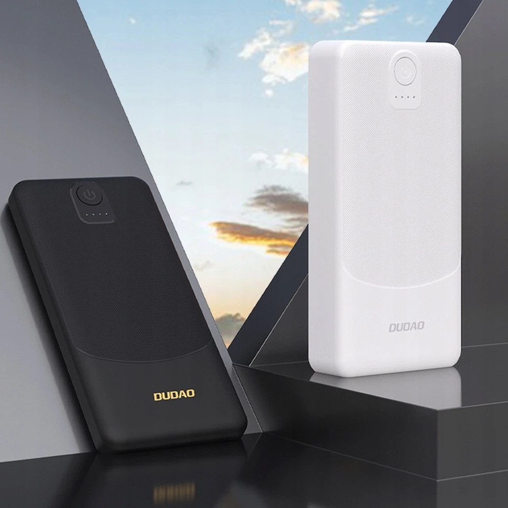 Dudao K10 10000 mAh 2x USB-A 12W balta