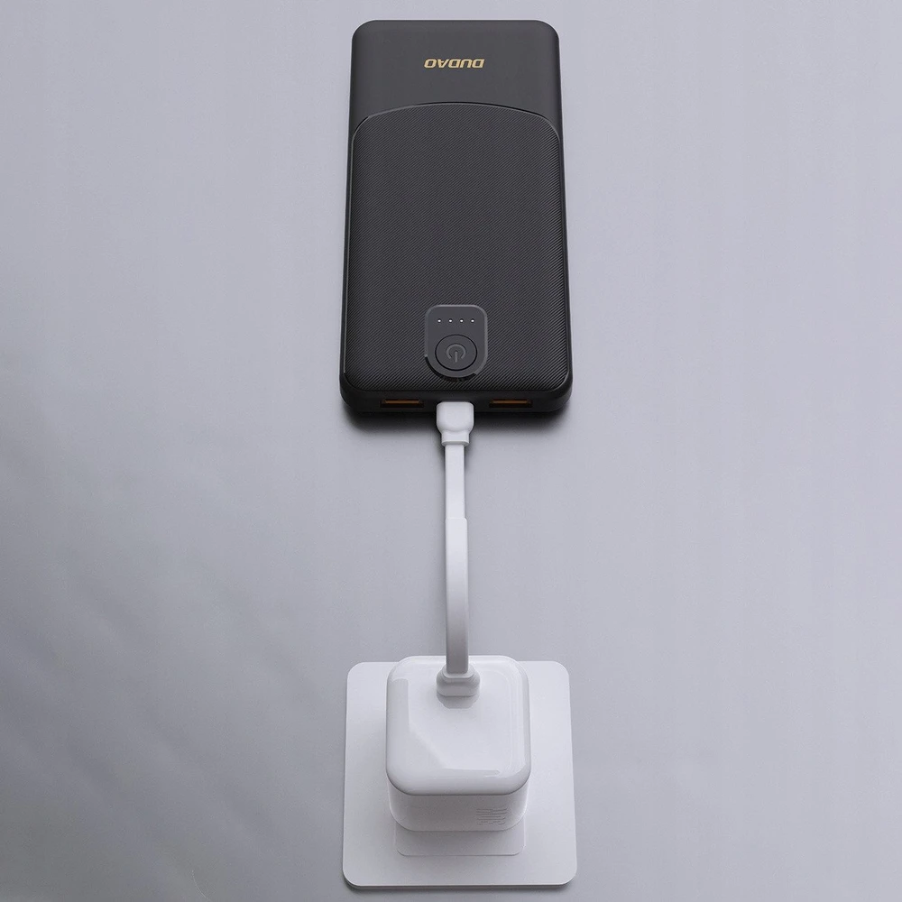 Dudao K10 10000 mAh 2x USB-A 12W balta