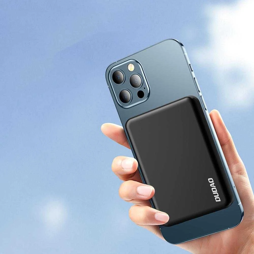 Išorinė baterija POWER BANK Dudao (K14S) 5000mAh su belaidžiu įkrovikliu (Magsafe 5W) juoda