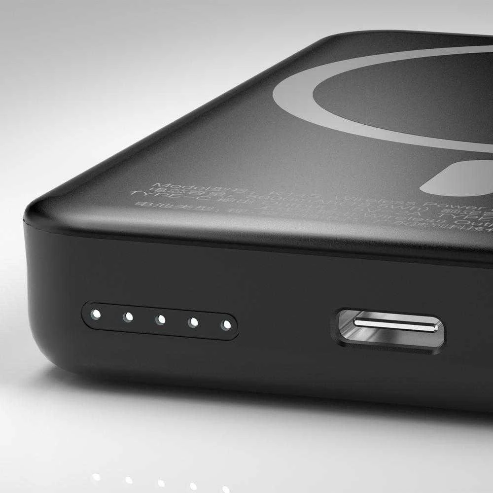 Išorinė baterija POWER BANK Dudao (K14S) 5000mAh su belaidžiu įkrovikliu (Magsafe 5W) juoda