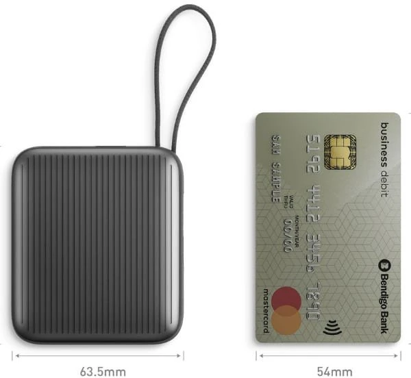 PowerBank Energea Integra Mini 35 10000mAh cableUSB-C PD35W pilkos spalvos