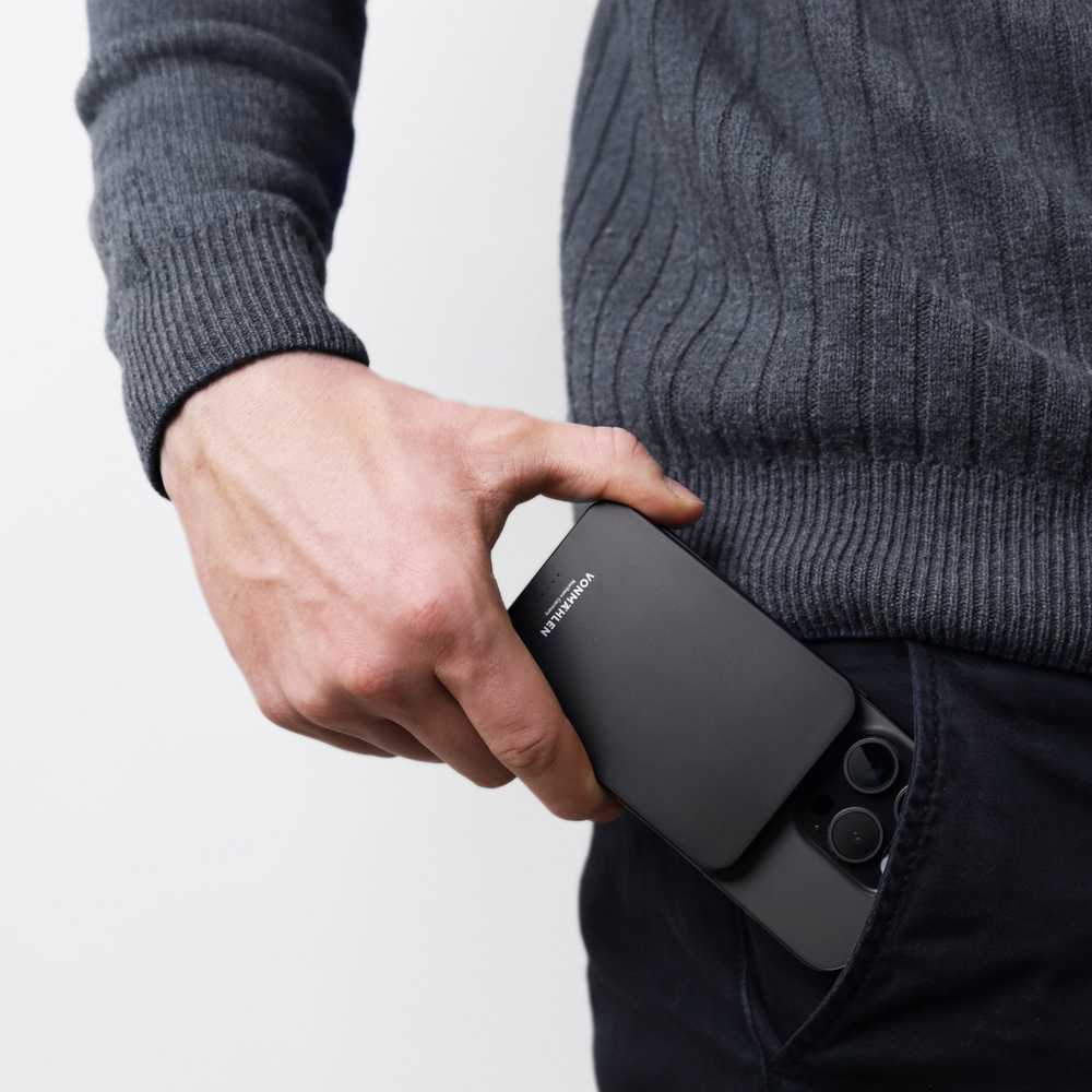 Vonmählen Powerbank Evergreen Mag 5000mAh Juodas