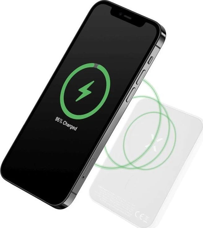 Fixed Fiksuotas MagZen Power Bank | FIXZENM-6-WH | 6000 mAh | USB-C | Baltas