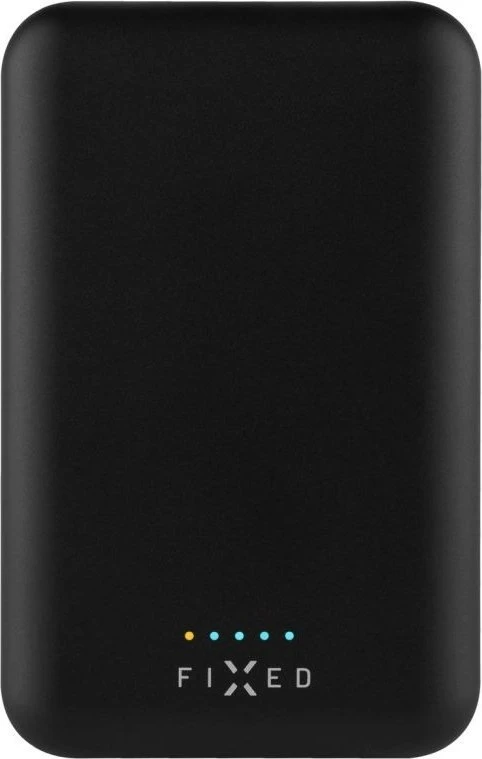 Fixed Fiksuotas | MagZen (2 kartos) su belaidžiu įkrovimu ir MagSafe palaikymu Power bank | FIXZENM2-10-BK | 10000 mAh | USB-C: 5 V / 2 A, 9 V / 2,22 A, 12 V / 1,67 A (maks. 20 W) | Juodas