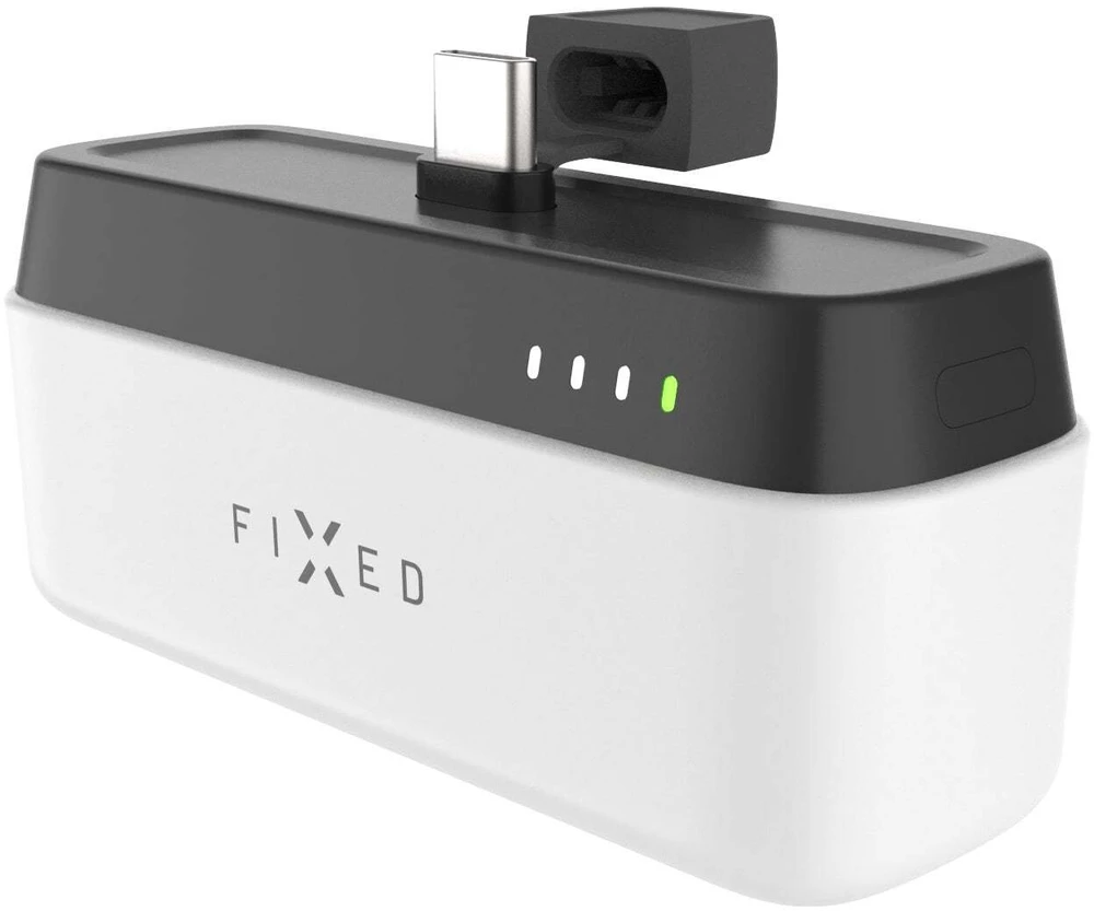 Fixed | Zen 5 Plug-in 20W Powerbank | FIXZEN-5PL-WH | 5000 mAh | USB-C: DC 5V/3A, 9V/2.22A, 12V/1.67A 20W MAX | Baltas