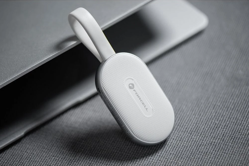 FORCELL F-ENERGY Mini Power Watch Powerbank 1A 2,5W 1200 mAh baltas