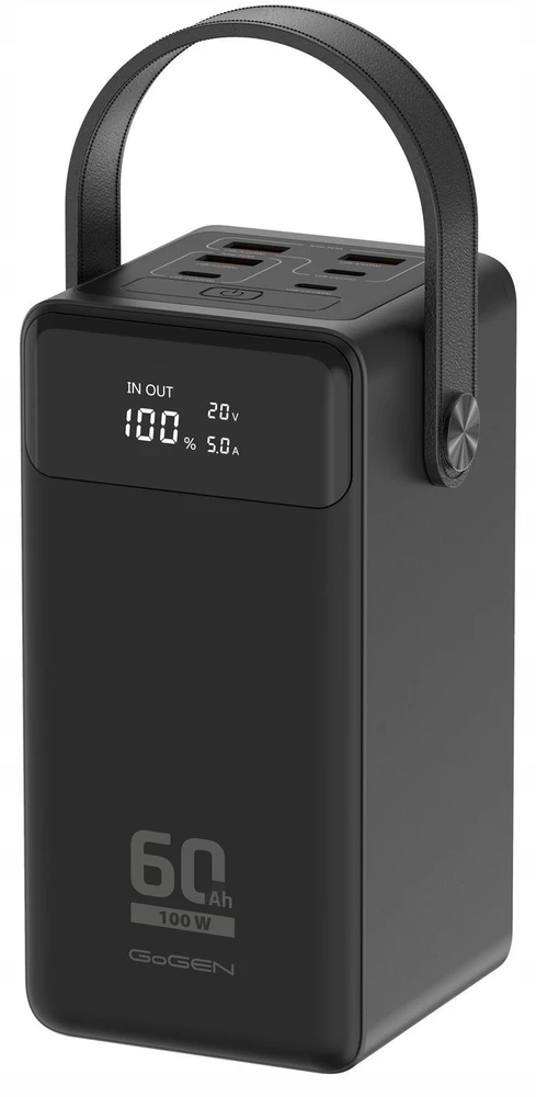 Powerbank GoGEN PB600002B 60000mAh Juodas (AKGQGSLP00C0)