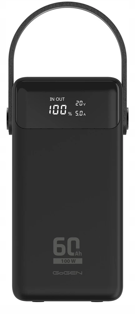 Powerbank GoGEN PB600002B 60000mAh Juodas (AKGQGSLP00C0)