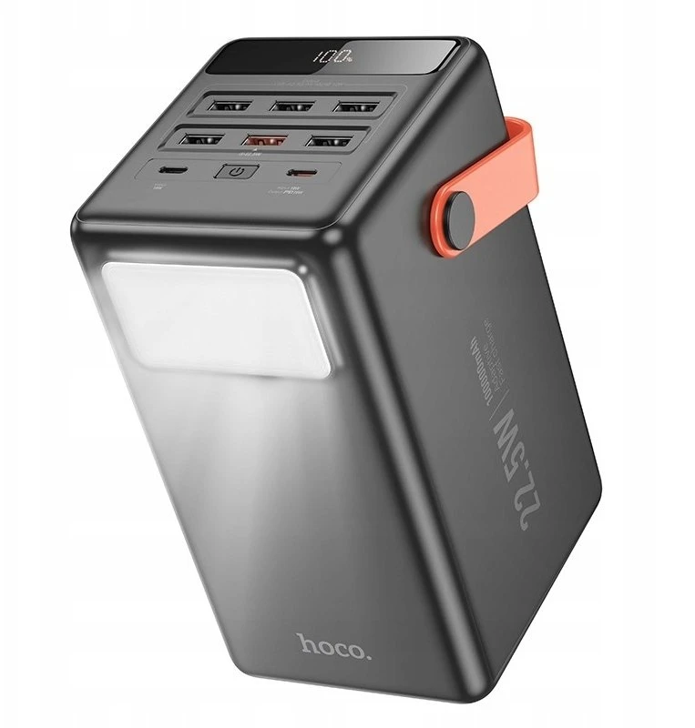 Išorinė baterija Power Bank Hoco J142 22.5W+PD20W 100000mAh juoda