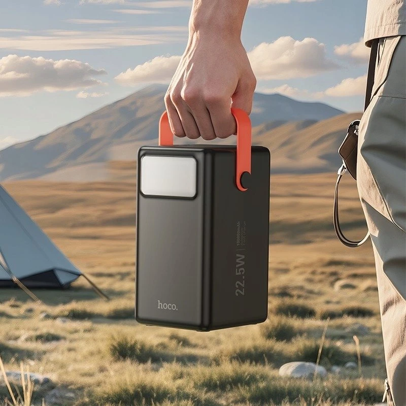 Išorinė baterija Power Bank Hoco J142 22.5W+PD20W 100000mAh juoda