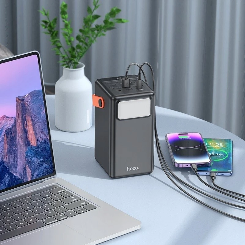 Išorinė baterija Power Bank Hoco J142 22.5W+PD20W 100000mAh juoda