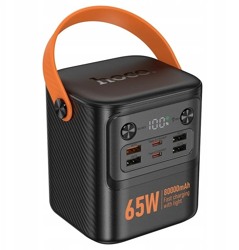 Išorinė baterija Power Bank Hoco J152 Pro PD65W 80000mAh juoda