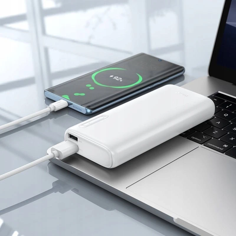 Hoco 10000 mAh 2A J158A Powerbank (baltas)