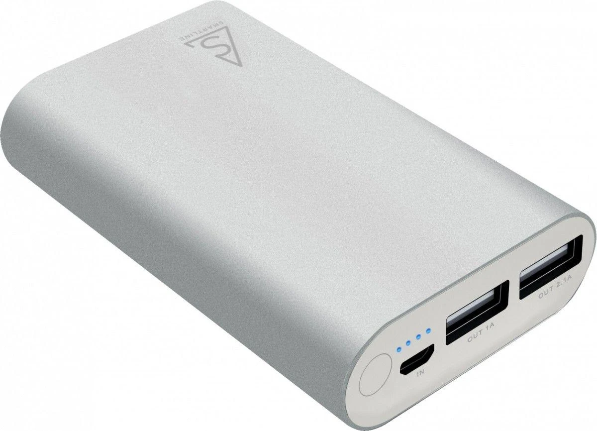 Powerbank Holdit Smartline 7500mAh Sidabrinė
